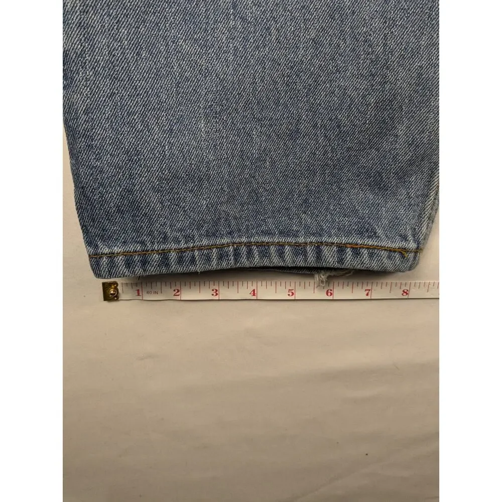 Levis 550 Jeans Relaxed Fit 36x31 Blue Tapered Denim Y2K Distressed Medium Wash